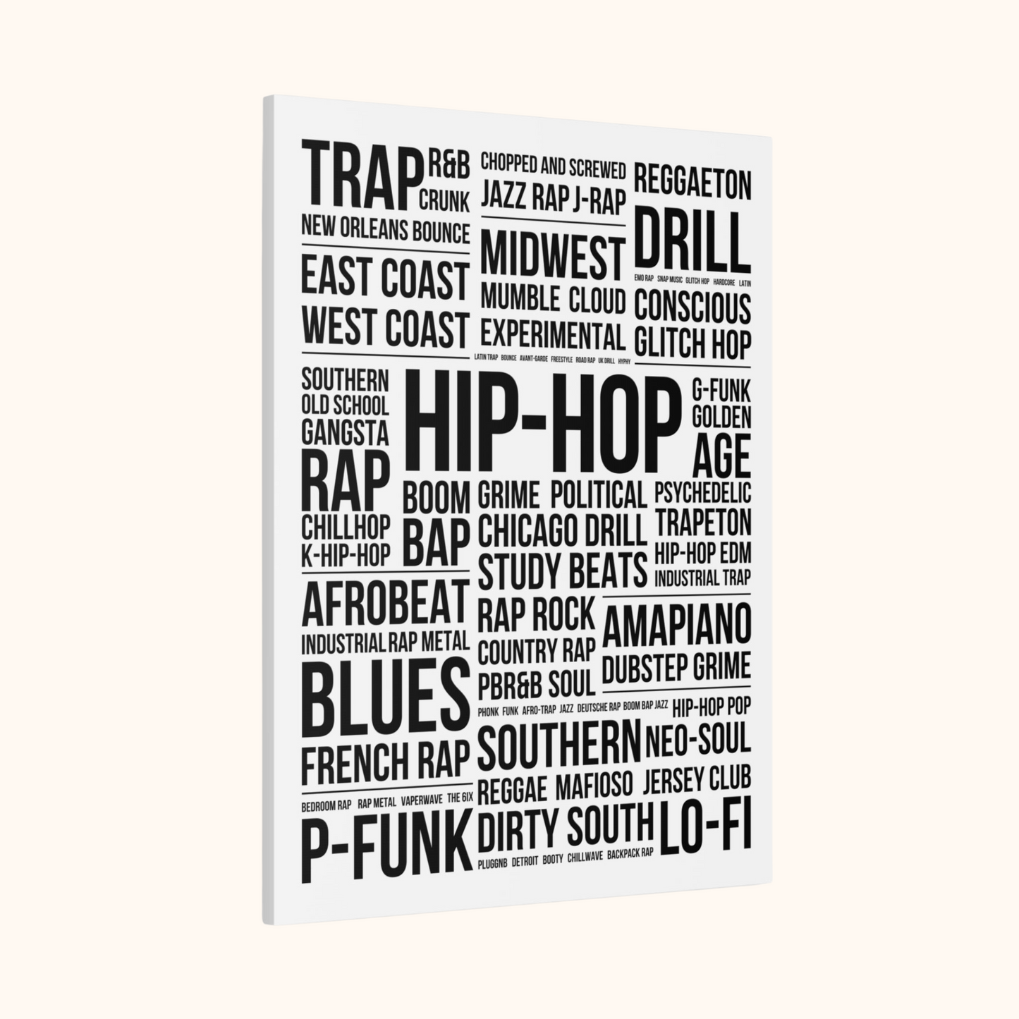 Hip Hop [White/Black]